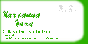 marianna hora business card